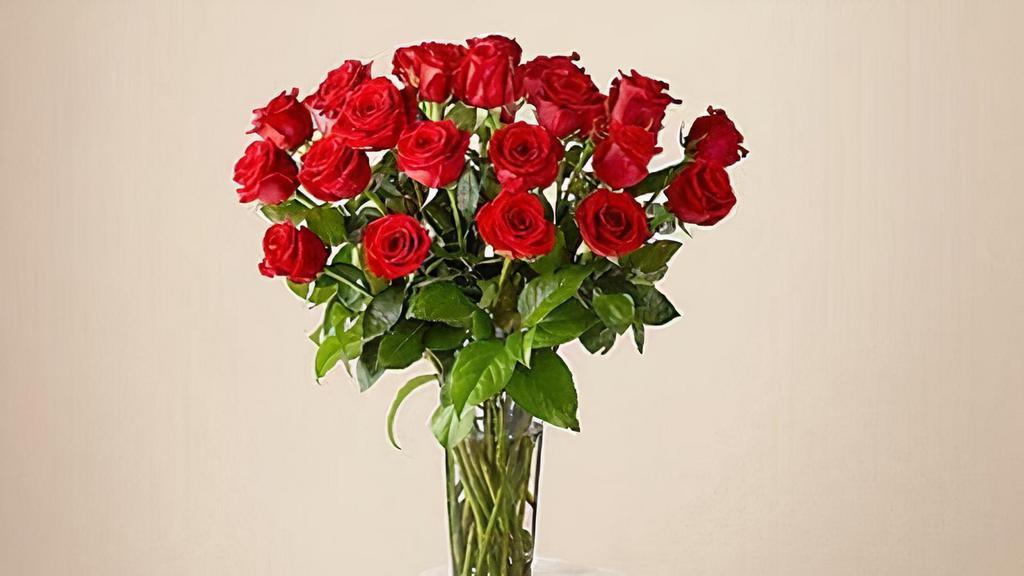 24 Long Stem Red Roses · This classic 24 Long Stem Red Rose Bouquet is a powerful symbol of passion or gratitude for anyone special in your life. One of the most iconic flowers of all, your recipient will feel nothing but love when these stunning roses arrive. Vase included. Item # B59P