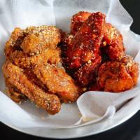 Fried Chicken Wings (Large 30Pcs) · 3 Flavor and Coleslaw or Pickled Radish