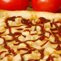 Bbq Chicken Pizza Slice · Always room for mo' chicken. Chunks of chicken generously spread over our 100% mozzarella ch...