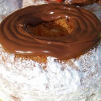 Nutella Only Croissant Donut · Nutella topped croissant donuts. A hybrid of croissant and donut.
