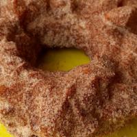 Autumn Spice Funnel Donut · Funnel Donut coated in Sugar spiced with Cinnamon, Nutmeg, Ginger, etc