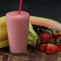 Banana-Berry · Strawberry, banana, papaya smoothie