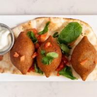 Kibbeh · Fried Ground Beef with Cracked Wheat Dumplings