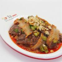 Sliced Beef & Beef Tripe In Chili Oil · Select the best parts of beef shank over four lbs and premium honeycomb tripe, marinated wit...