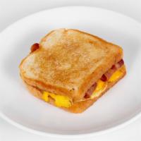Sandwich · with eggs and mozzarella cheese. Choice of Potatoes, chorizo, bacon, sausage, ham, or beans.