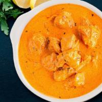 Fb'S Chicken Makhani · Boneless pieces of tandoori chicken cooked in a fresh tomato sauce with a touch of light cre...
