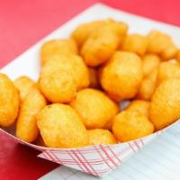 Fried Cheese Curds · 1/2 pound of delicious fried cheddar with marinara.