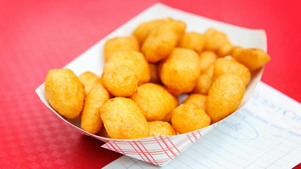 Fried Cheese Curds · 1/2 pound of delicious fried cheddar with marinara.