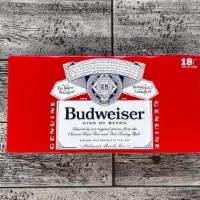 Budweiser, Beer | 18-Pack, 12 Oz Can, 5.0% Abv · 