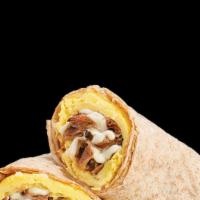 Philly Cheesesteak Breakfast Burrito · 430 calories.