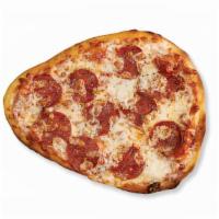 Pepperoni Naan Pizza · Naan Pizza made with our signature red sauce, a mozzarella-provolone blend and pepperoni sli...