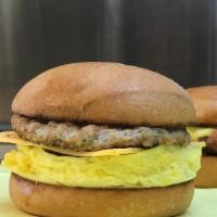 Sausage, Egg & Cheese Biscuit · 