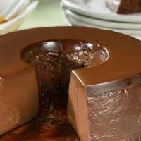 Budín De Chocolate · Chocolate bread pudding made with Dutch callebaut chocolate, challah bread, ground almonds, ...