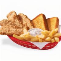 Steak Finger Basket · DQ's crunchy, golden steak finger country basket is served with crispy fries, Texas toast, a...