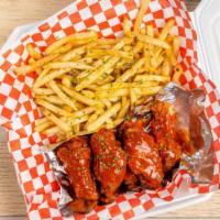 Wings 6Pc · Wingettes With Fries.