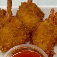 Butterfly Shrimp (6 Pcs) · Fried shrimp served with sweet chilli sauce