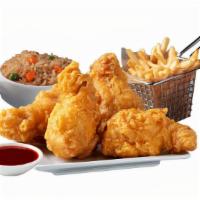 4 Wings · 4 crispy chicken wings. Includes 1 dipping sauce. Served with or without sides. Make it a co...