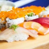 Sashimi Flying Fish Egg & Topokki · Sliced fish without rice
