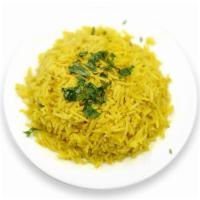 Basmati Rice (Full-16 Oz) · Long grain rice steamed to perfection with a hint of turmeric and other herbs adding to its ...