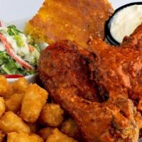 Nashville Hot Chicken (4 Piece) · Jalapeño buttermilk marinated chicken, double coated with spicy seasoned flour. Generously b...