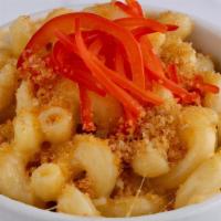 Mac & Cheese · Made to order creamy, 5 cheese blend Mac & Cheese, made with red bell peppers and topped wit...