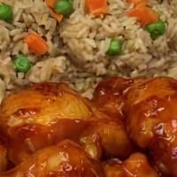 Shrimp Fried Rice Combo · Fried Rice with Shrimp and Vegetables, Eggroll, Drink