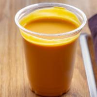 Mango Lassi · Yogurt based drink made with mango pulp