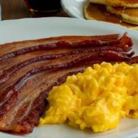 Bacon And Eggs · Served with choice of side