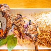 Lamb Chops · Four new Zealand lamb chops marinated 24 hrs using our special recipe.