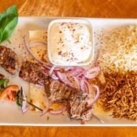 Lamb Tikka Kebab · 8 Oz Lean Australian lamb cubed and marinated for 24 hrs. Served well done for maximum tende...
