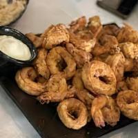 Calamari · This is the original Greek style calamari seasoned in our own blend of spices and sprinkled ...