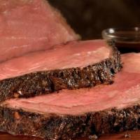 Classic Prime Rib · Seasoned with an herb crust, served with au jus and hand-carved to order. Choose either orig...
