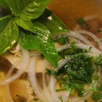 Chicken Phở  · Mixed of juicy chicken meat, rice noodles and delicious chicken broth.