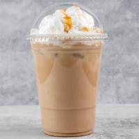 Iced Mocha · A Shot of Espresso blended with cold milk and mocha-topped with whipped cream.