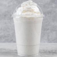 Vanilla Bean Shake · A smooth blend of vanilla bean and topped with whipped cream.