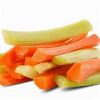 Carrots & Celery · A mix of carrots and celery sticks. Includes a choice of dipping sauce.