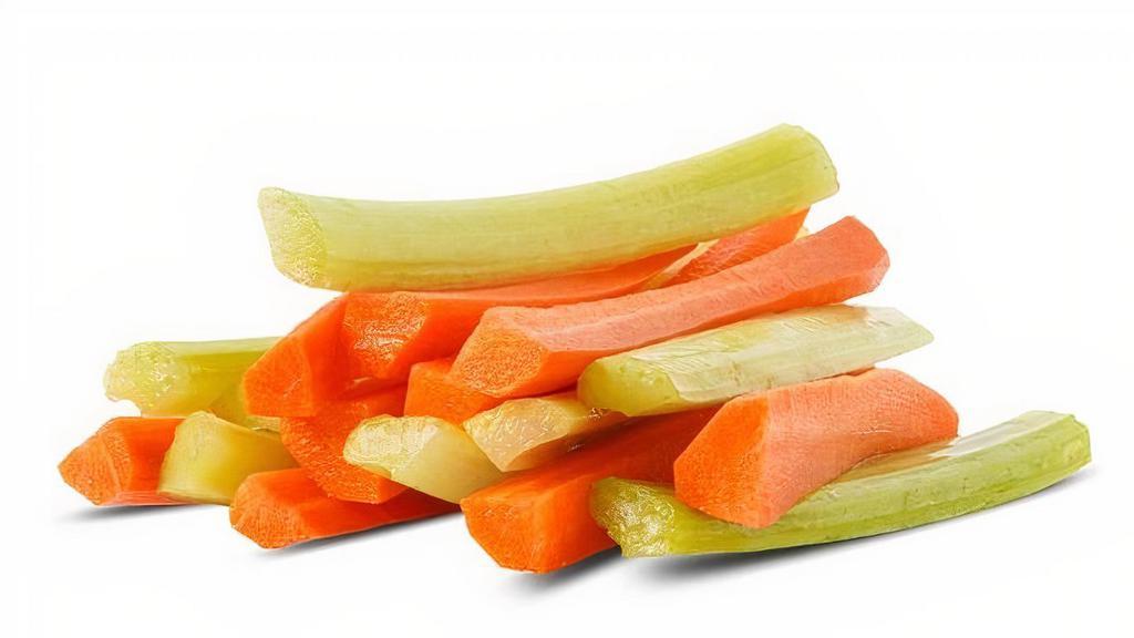 Carrots & Celery · A mix of carrots and celery sticks. Includes a choice of dipping sauce.