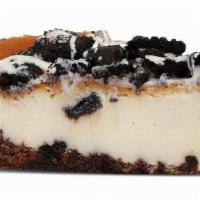 Oreo Cheesecake · Real Oreo cookie bits swirled into a classic New York style cheesecake, baked over a chocola...