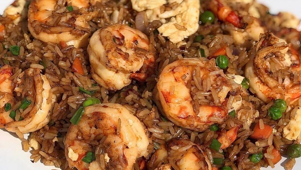 African Style Shrimp Fried Rice  · Stir fried rice.