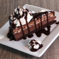 Chocolate Cheesecake · Layers of chocolate and cheesecake