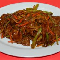 Beef Szechuan Style · Hot & spicy.