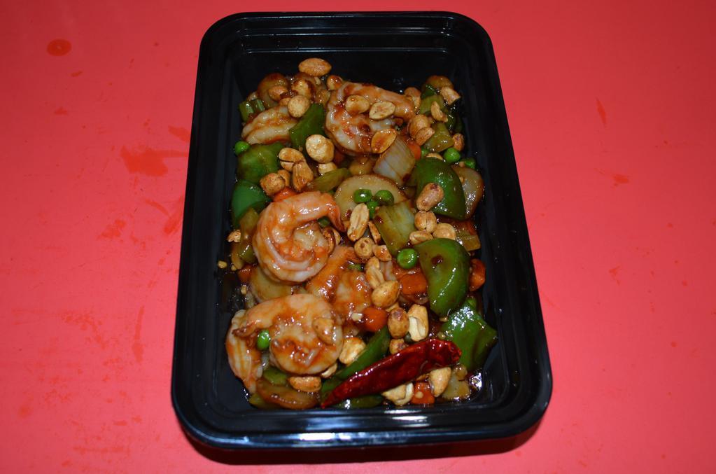 Kung Pao Shrimp · Hot & spicy.