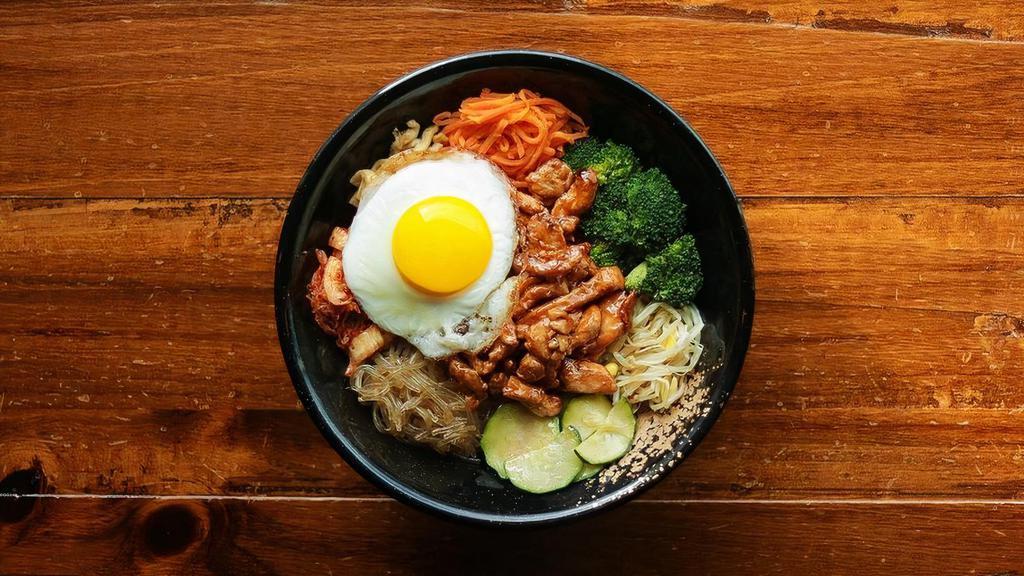Regular Bowl · Your choice of rice, protein, toppings, and an egg served in a traditional Bibimbop Bowl.