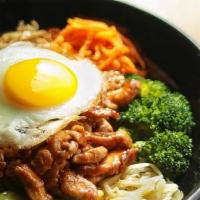 Kids Bowl · Your choice of rice, protein, toppings, and an egg packaged in a childrens sized Bibimbop Bo...