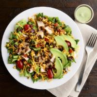 Mesa Chicken Salad - Original · Grilled, 100% antibiotic-free chicken breast, mixed salad greens, cheddar, grape tomatoes, c...