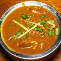 Himalaya Goat Curry · Gluten free. Bone-in goat cooked in a homemade curry blended with special Himalayan spices.