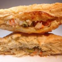Potato & Mix Vegetable P.P. - 1 Piece · It's flaky and light puff pastry stuffed with mashed potatoes, mixed with vegetables (peas, ...