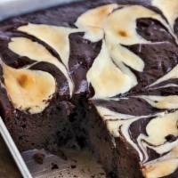 Cream Cheese Brownie · Cheesecake swirl brownie - sized for sharing!
