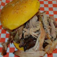 Pulled Pork · 1/3  pound of our slow smoked pork butt on a whole egg bun.