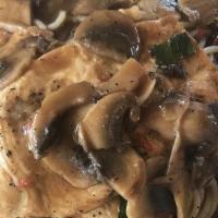 Chicken Marsala · Sauteed mushrooms in a marsala wine sauce.